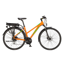 Bicicleta elétrica de comutador feminino Wholeasle 700c com células Samsung